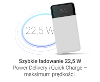 Silver Monkey Powerbank Smart 20 000 mAh 22.5W Biały - 1481433 - zdjęcie 4